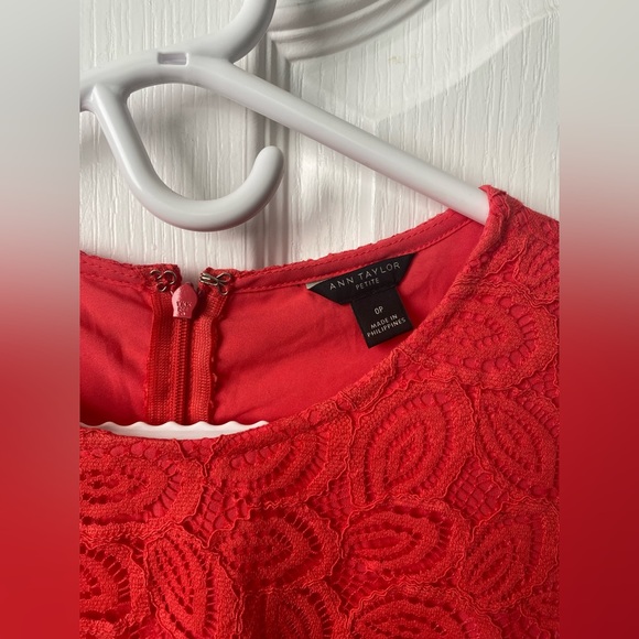 Ann Taylor Leave Lace Flare Shift Dress in size 0P - Picture 4 of 11